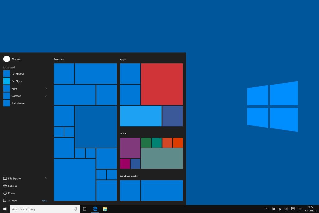 Visuel de Windows 10